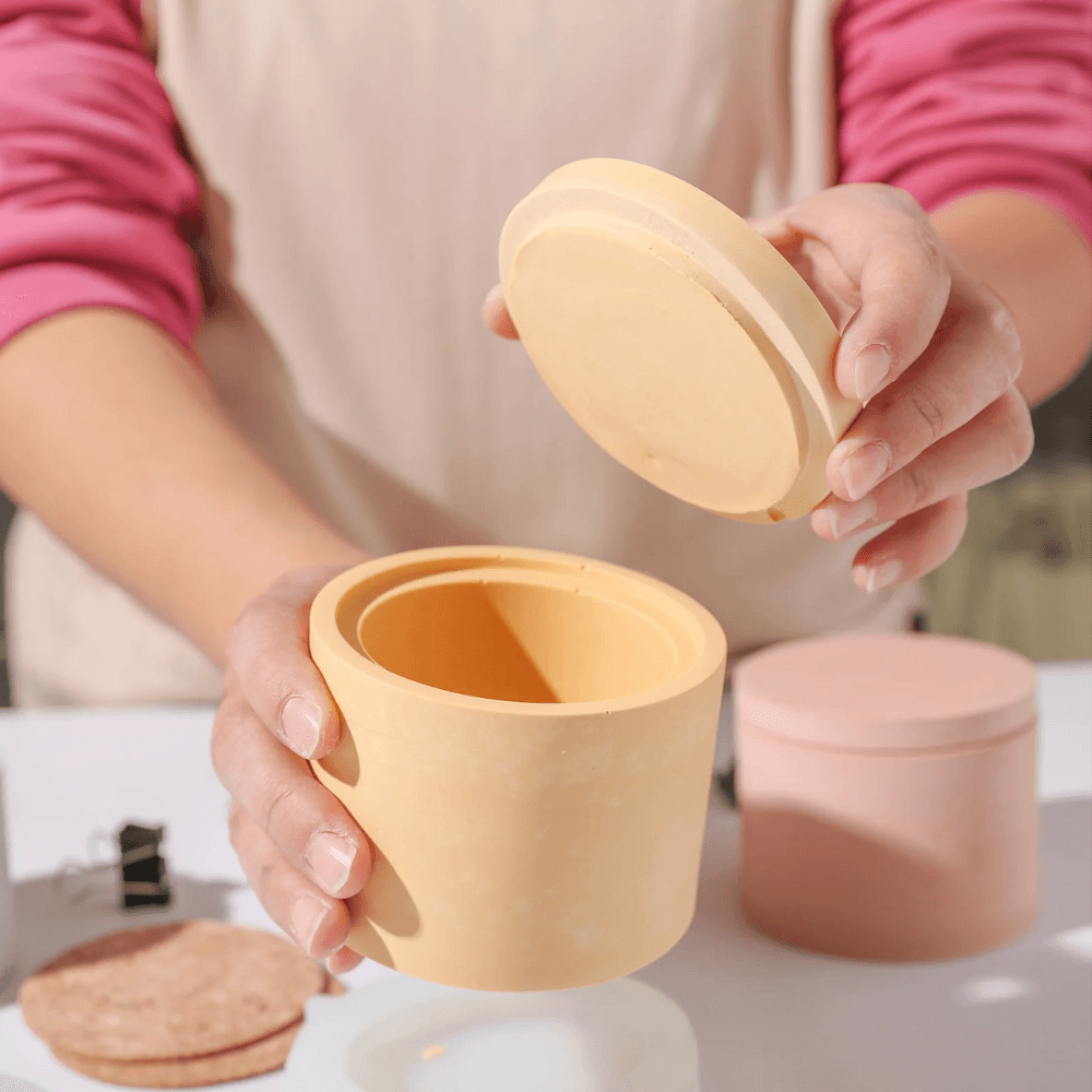 Boowan Nicole: Pepper Please Studio X Boowan Nicole | Elegance Candle Jar Silicone Mould - BohriAli.com