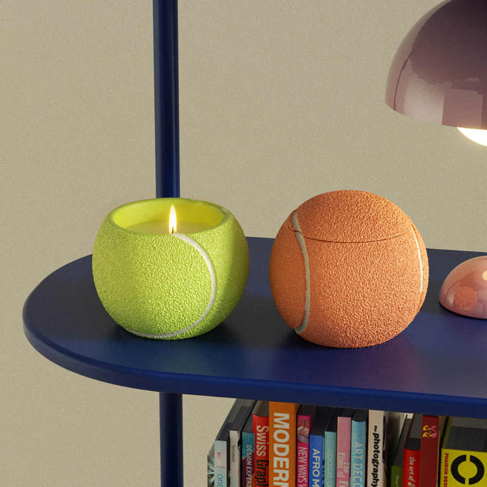 Boowan Nicole: Tennis Ace Candle Jar Silicone Mold