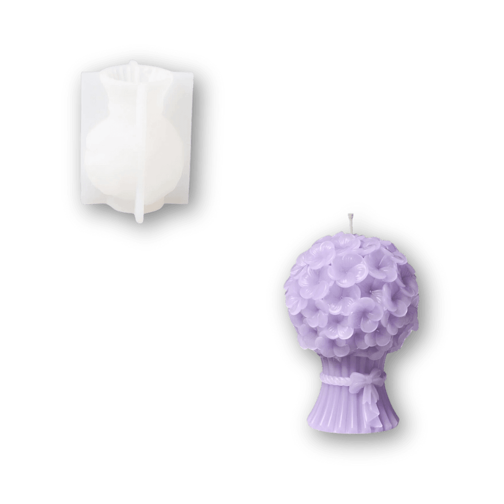 Boowan Nicole: Bouquet Flourishing Candle Silicone Mould Collection - BohriAli.com
