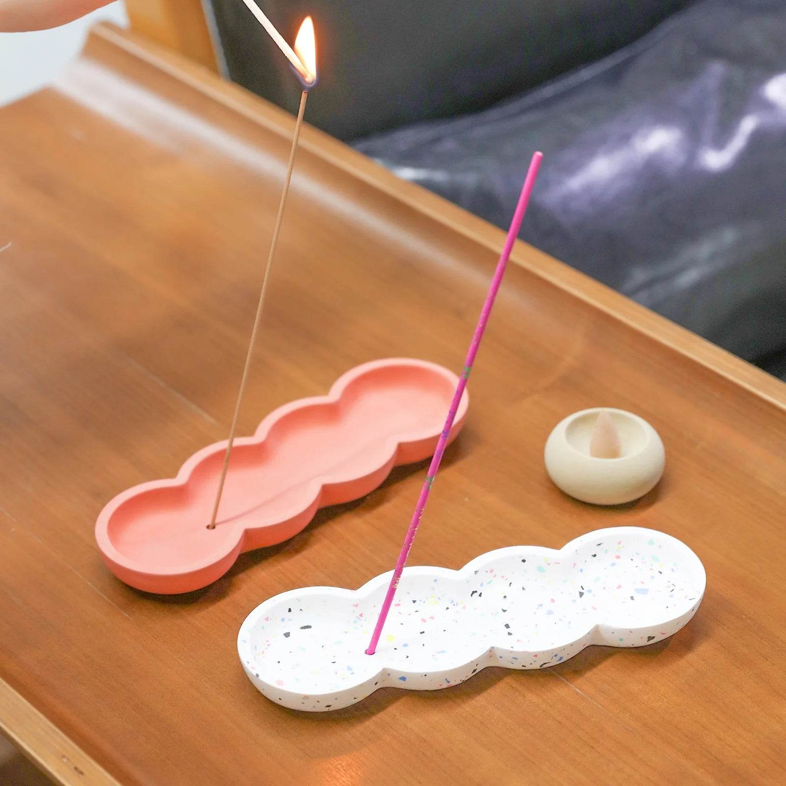 Boowan Nicole: Pea Shape Concrete Incense Holder Silicone Mold - BohriAli.com