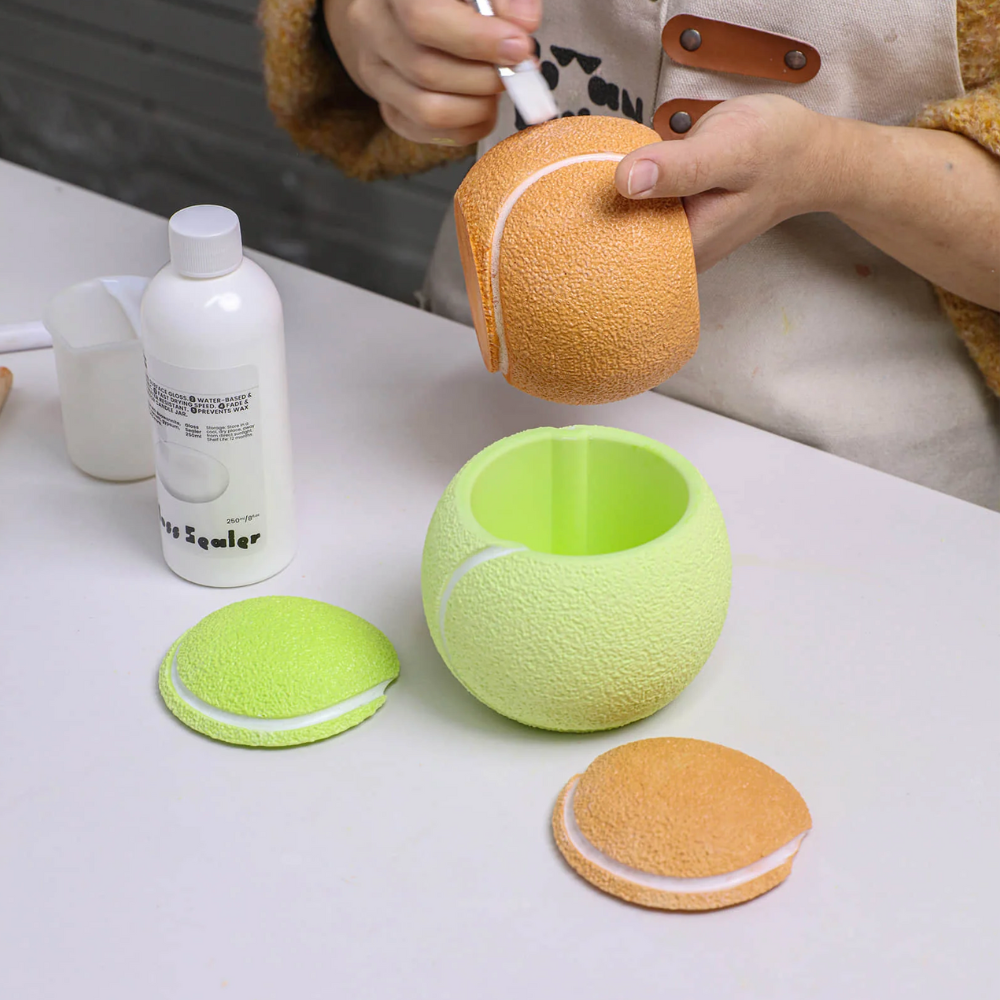 Boowan Nicole: Tennis Ace Candle Jar Silicone Mold