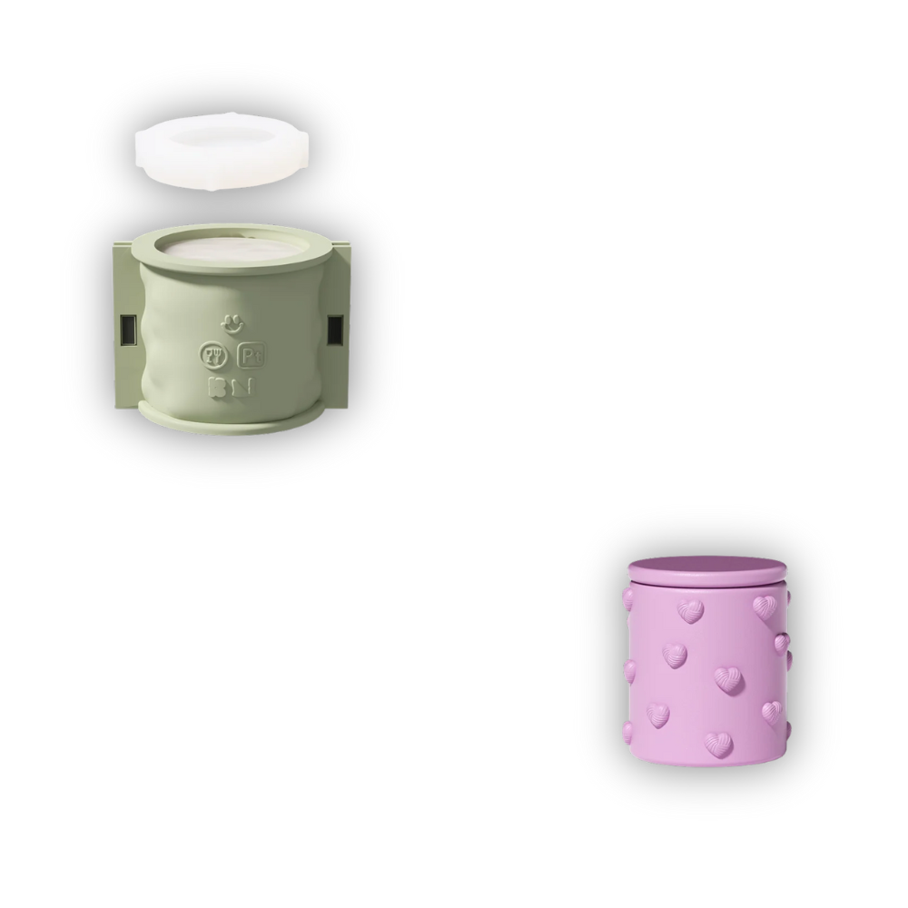Boowan Nicole: Embrace of Love Heart Candle Jar Silicone Mold (without refill mould)