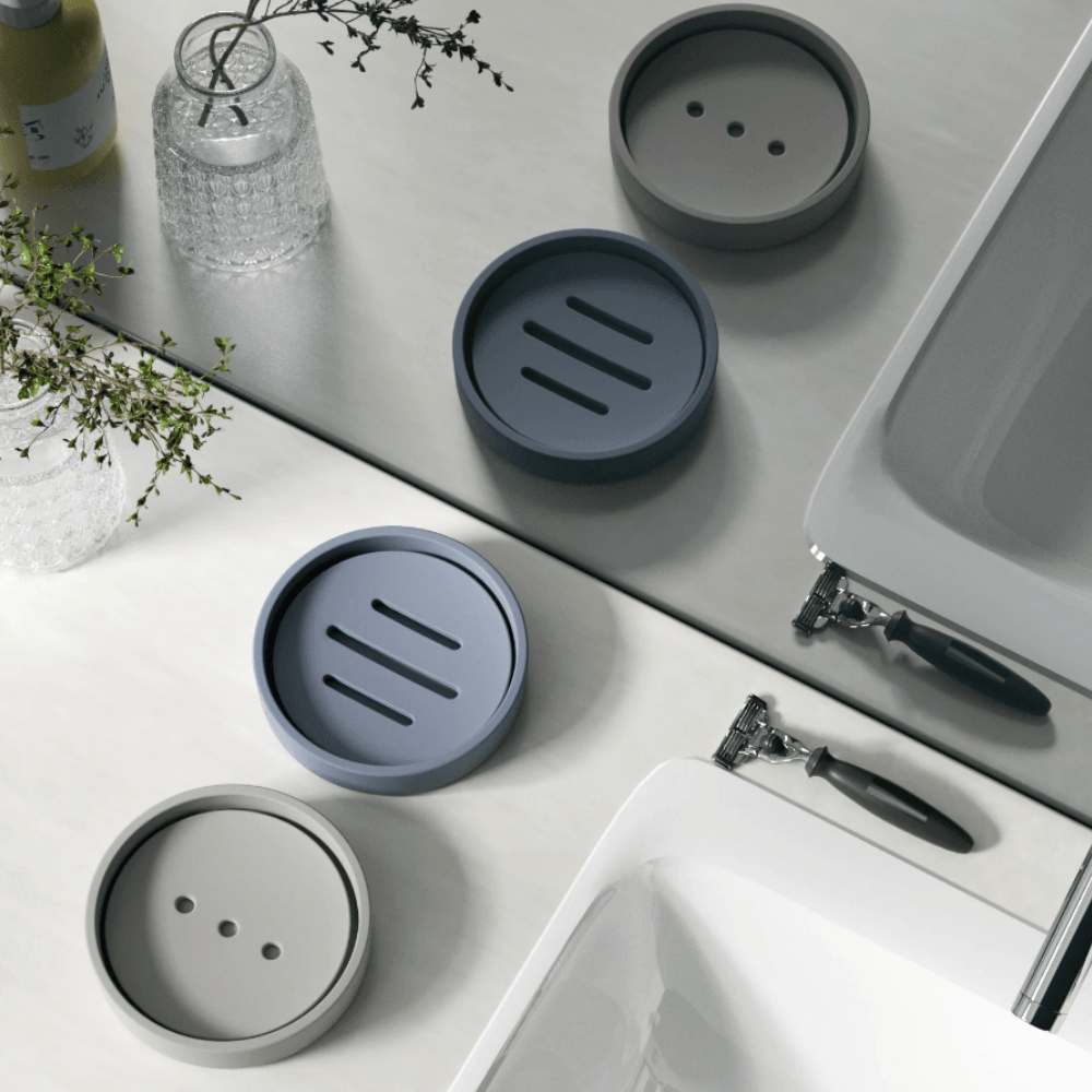 Boowan Nicole: Round Detach & Drain Soap Dish Silicone Mold - BohriAli.com