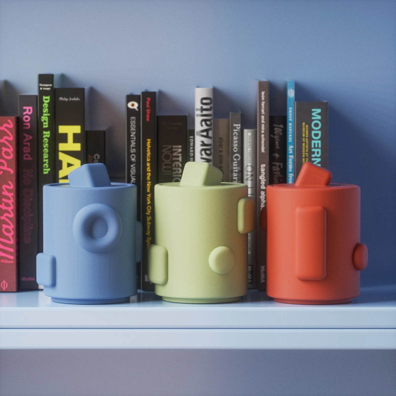 Boowan Nicole: Geometric Candle Jar with Lid Silicone Mould - BohriAli.com