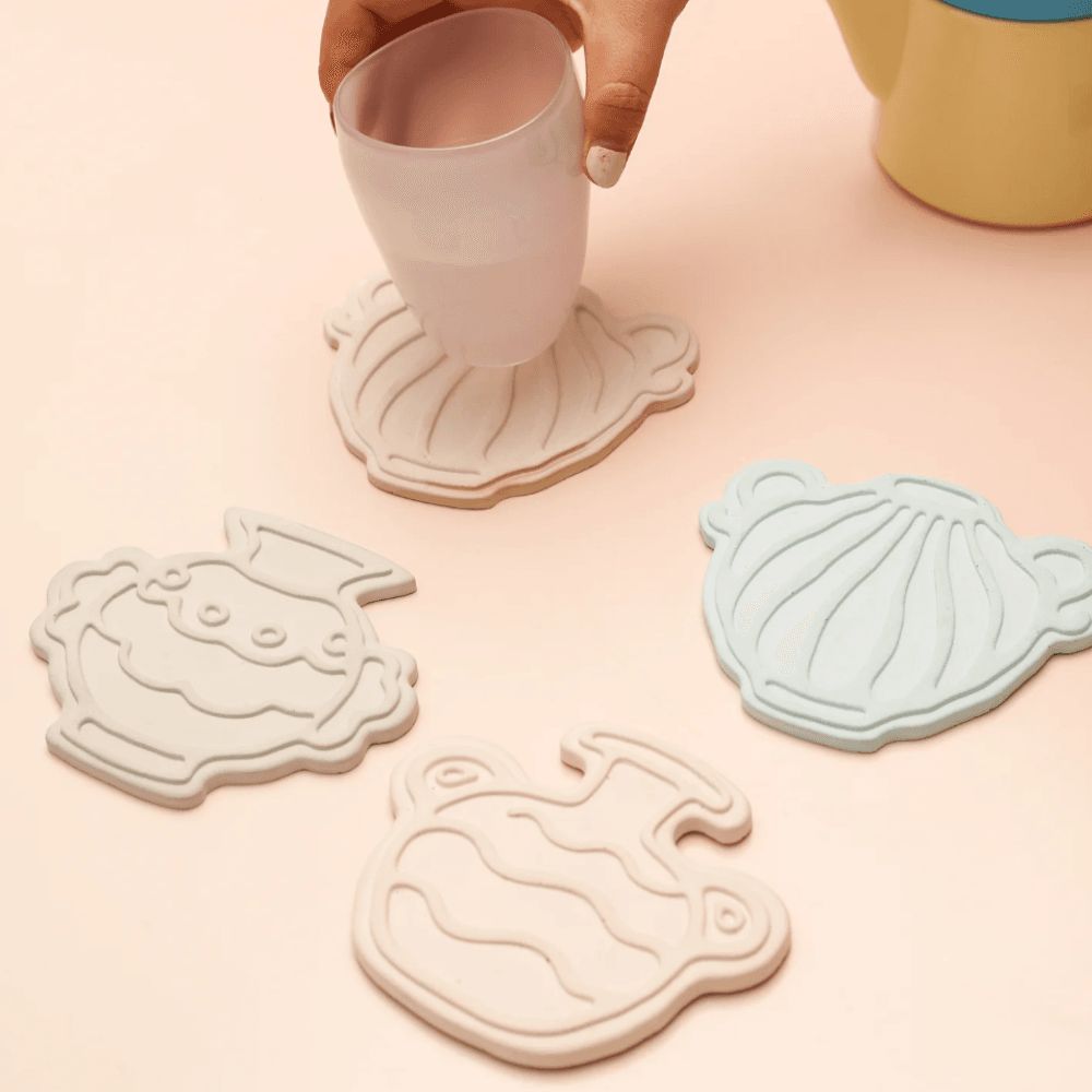 Boowan Nicole: Elegant Vase Silhouettes Coaster Collection Silicone Mold - BohriAli.com