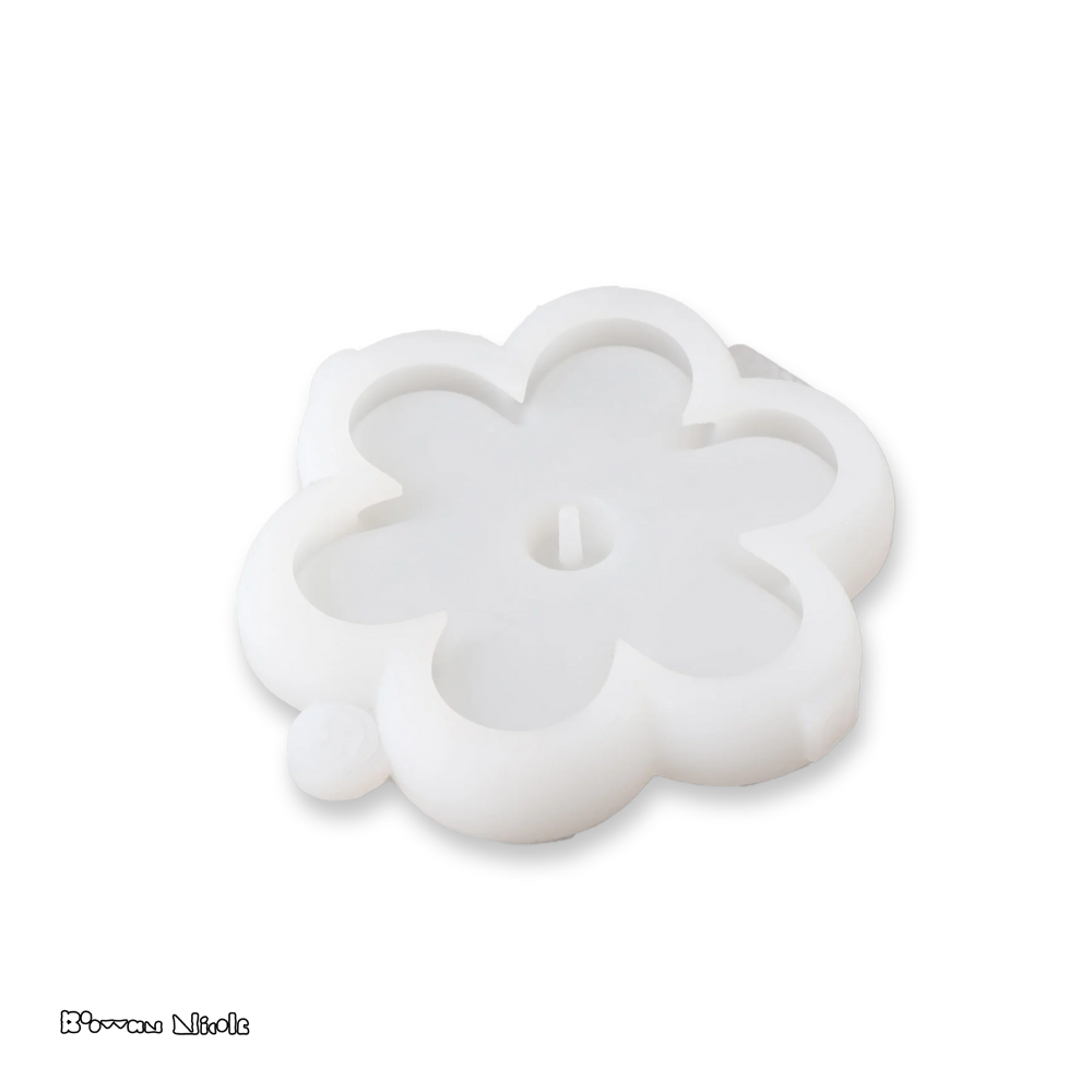 Boowan Nicole: Flower Shape Concrete Incense Holder Silicone Mould