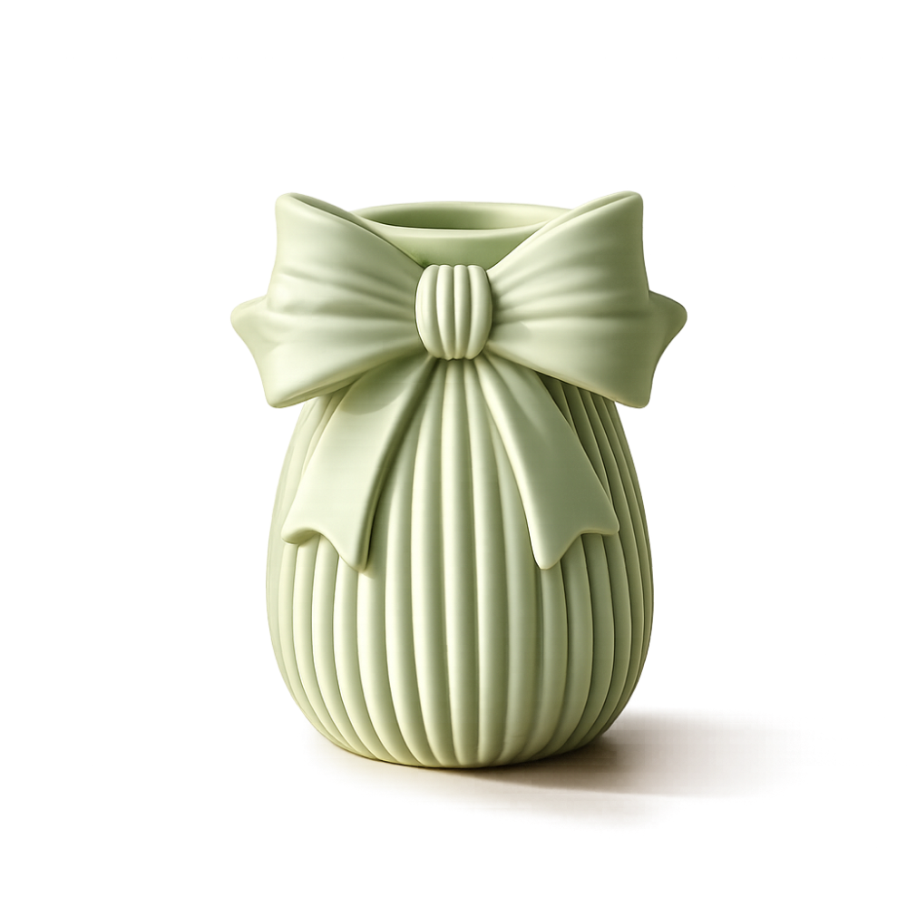 Ribbon Bow Vase Silicone Mould | For Concrete | Jesmonite®️