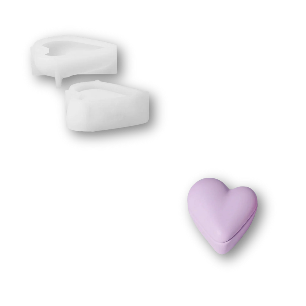 Boowan Nicole: Cloud Heart Candle Jar Silicone Mold Collection