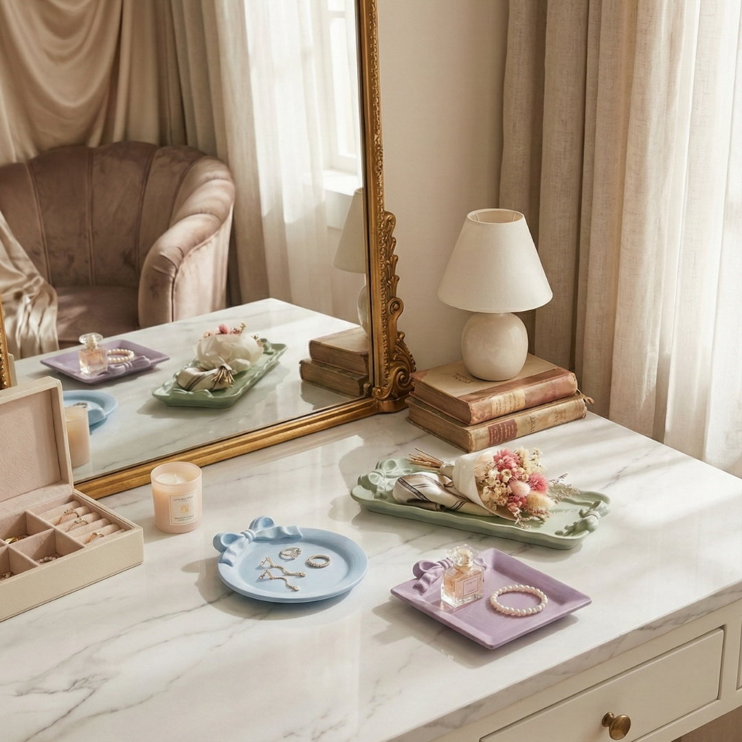 Bow Lace Tray Silicone Mould | For Concrete | Jesmonite®️| Resin