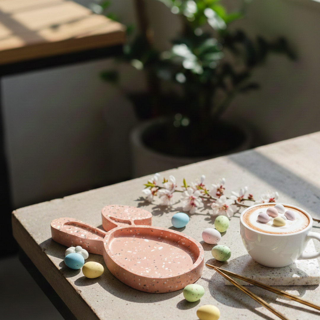 Easter Bunny Tray Mould | For Concrete | Jesmonite®️| Resin