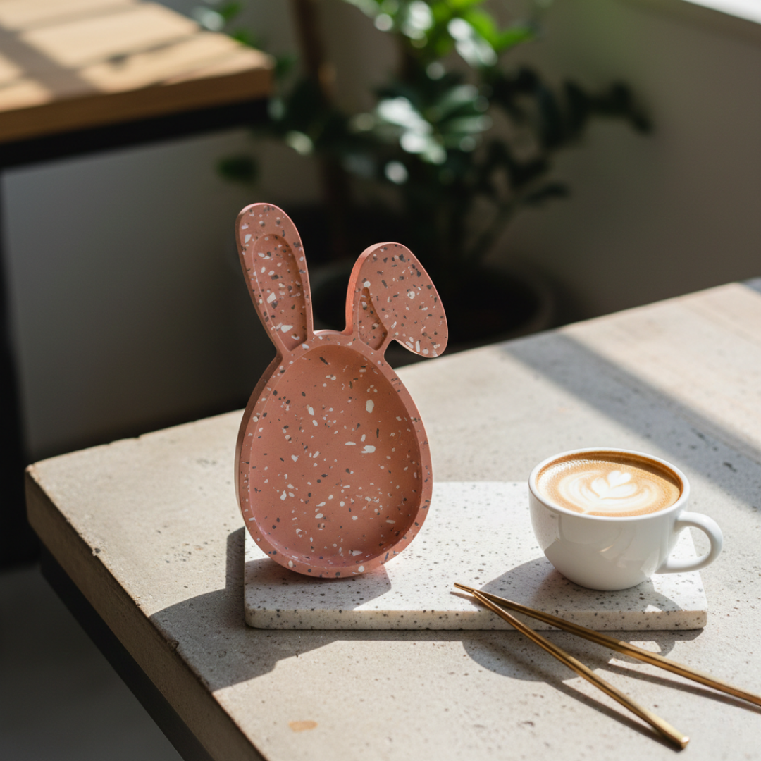 Easter Bunny Tray Mould | For Concrete | Jesmonite®️| Resin