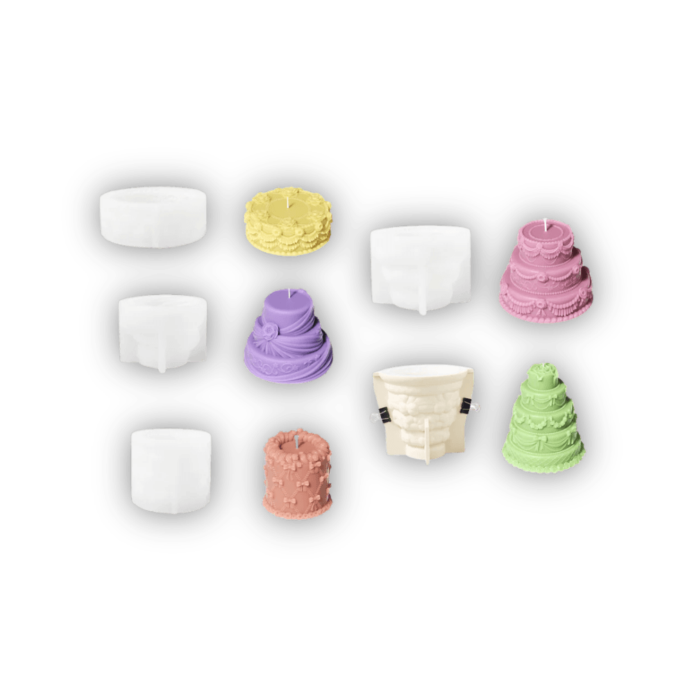 Boowan Nicole: Cake-A-Licious Candle Silicone Mold Collection - BohriAli.com