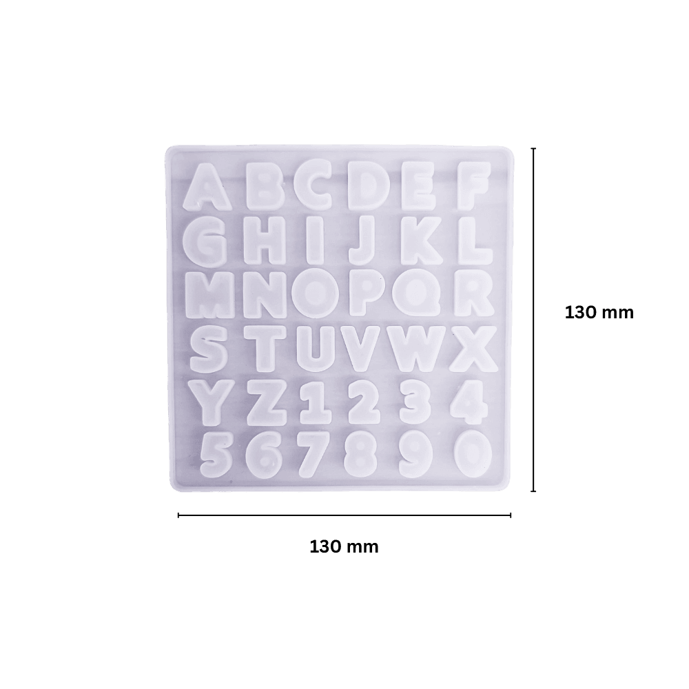 Eco-Mould: Small Alphabet Silicone Mould - BohriAli.com