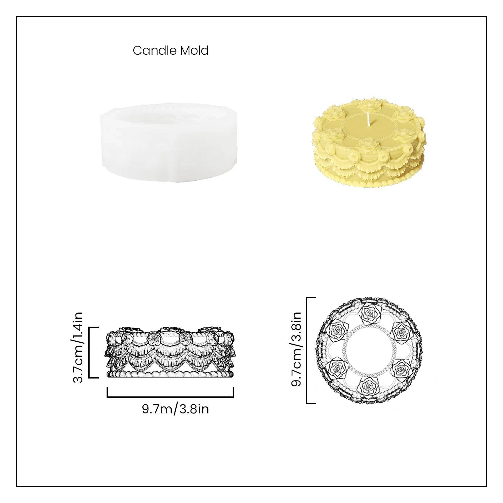 Boowan Nicole: Cake-A-Licious Candle Silicone Mold Collection - BohriAli.com