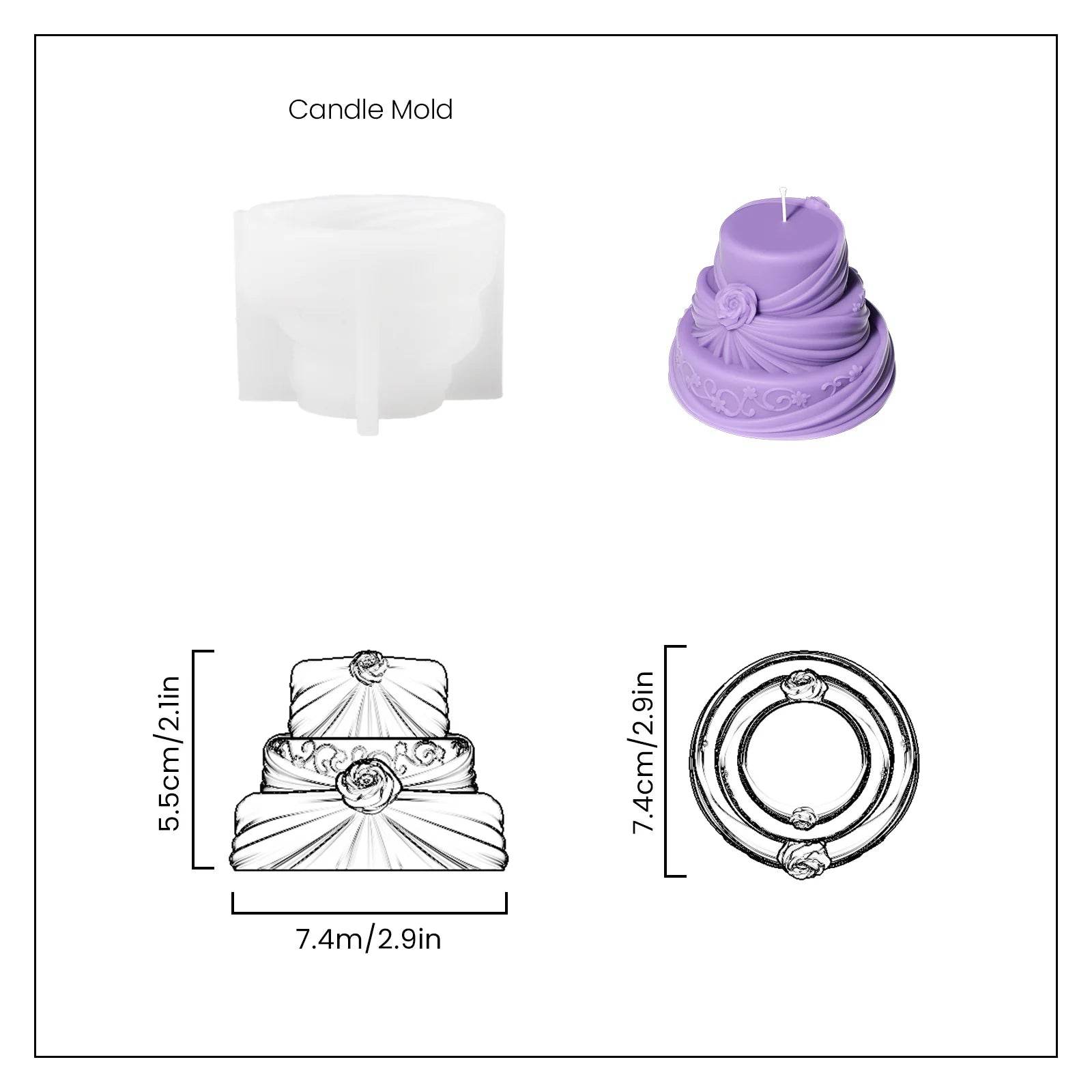 Boowan Nicole: Cake-A-Licious Candle Silicone Mold Collection - BohriAli.com