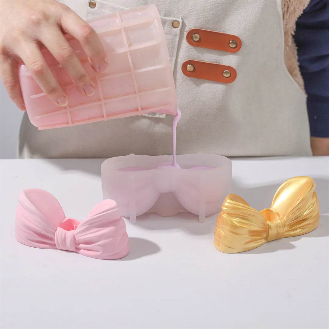 Boowan Nicole: Cutie Bow Candle Holder Silicone Mold - BohriAli.com