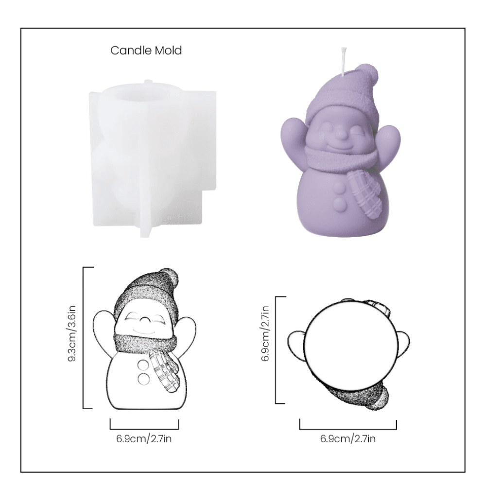 Boowan Nicole: Snowy Friend Christmas Candle Collection - BohriAli.com
