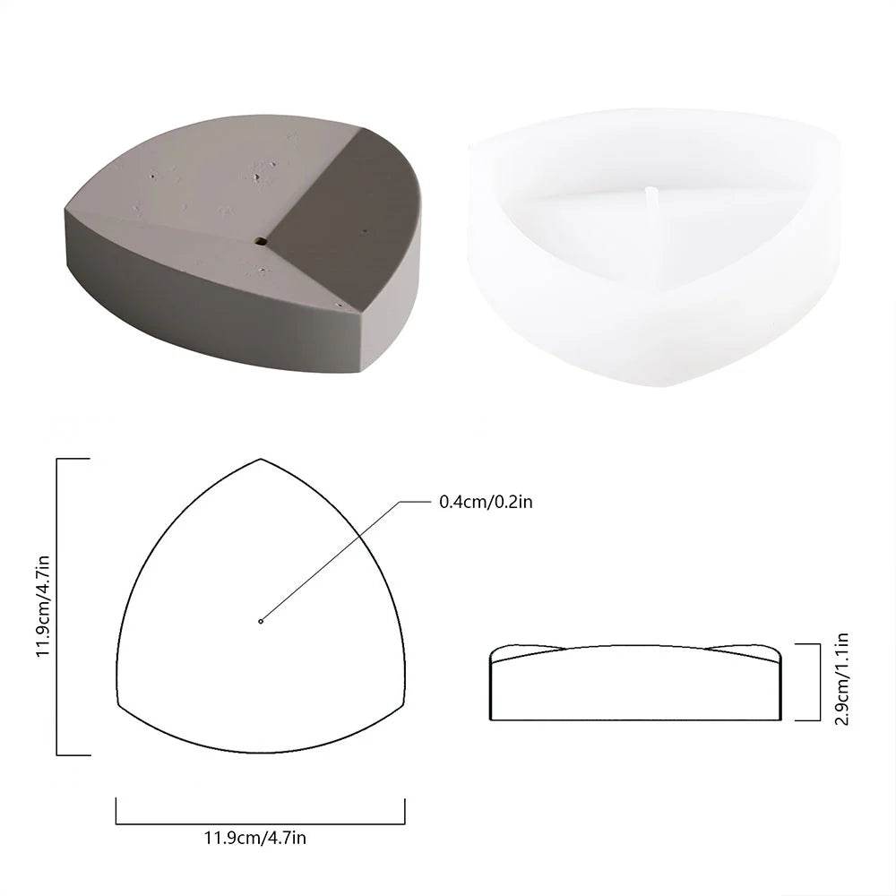 Boowan Nicole: Geometric Cement Incense Holder Mold Silicone Concrete Incense Stick Insert Mould - BohriAli.com