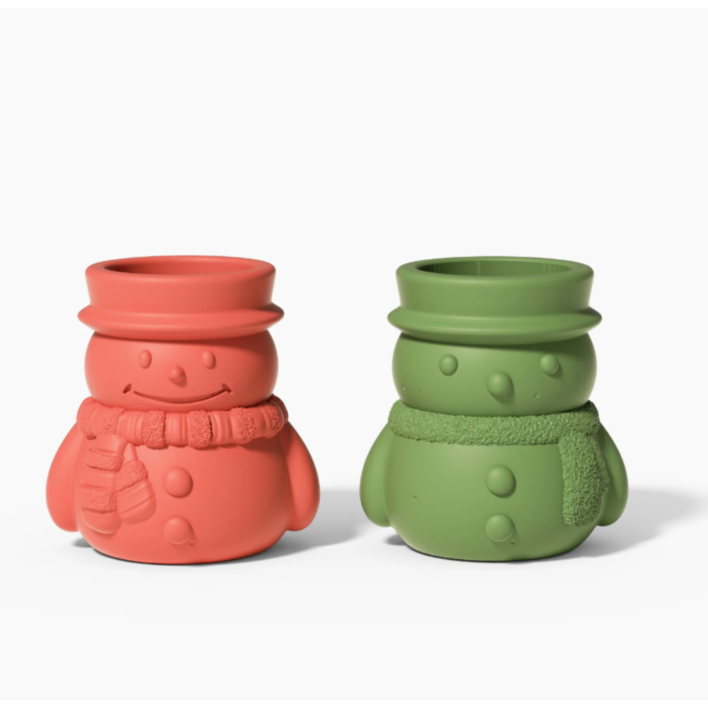 Boowan Nicole: Christmas Cheery Snowman's Winter Glow Candle Jar Mold