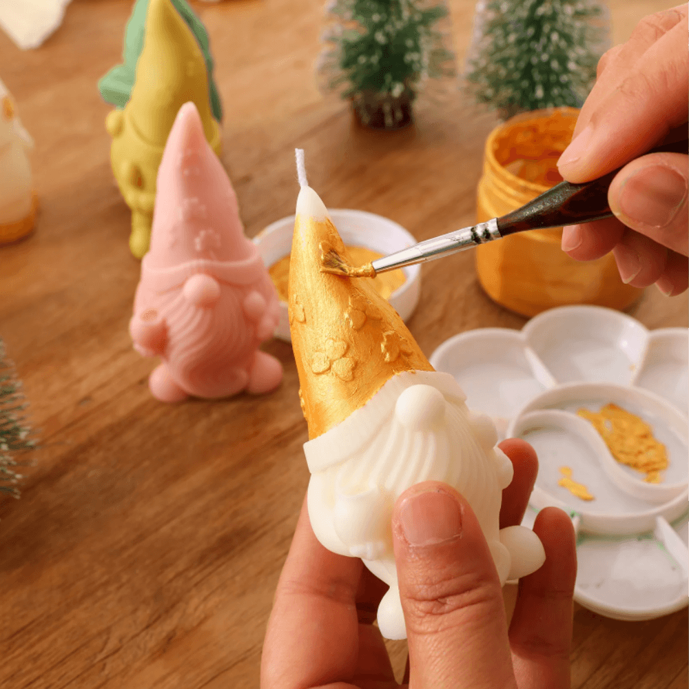 Christmas Floral Hat Gnome Candle Mold - BohriAli.com