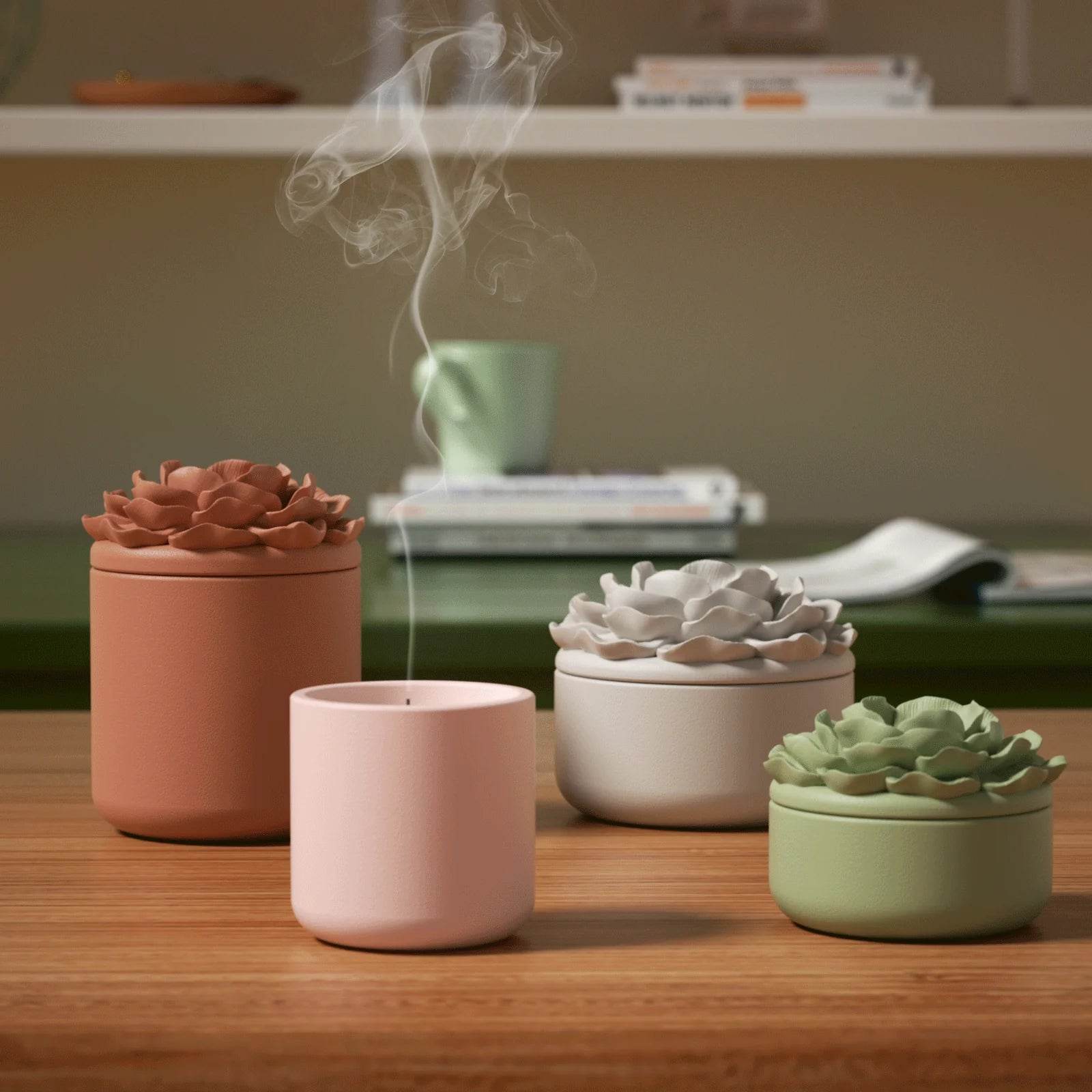 Boowan Nicole: Whispers of Camellia Candle Jar - BohriAli.com