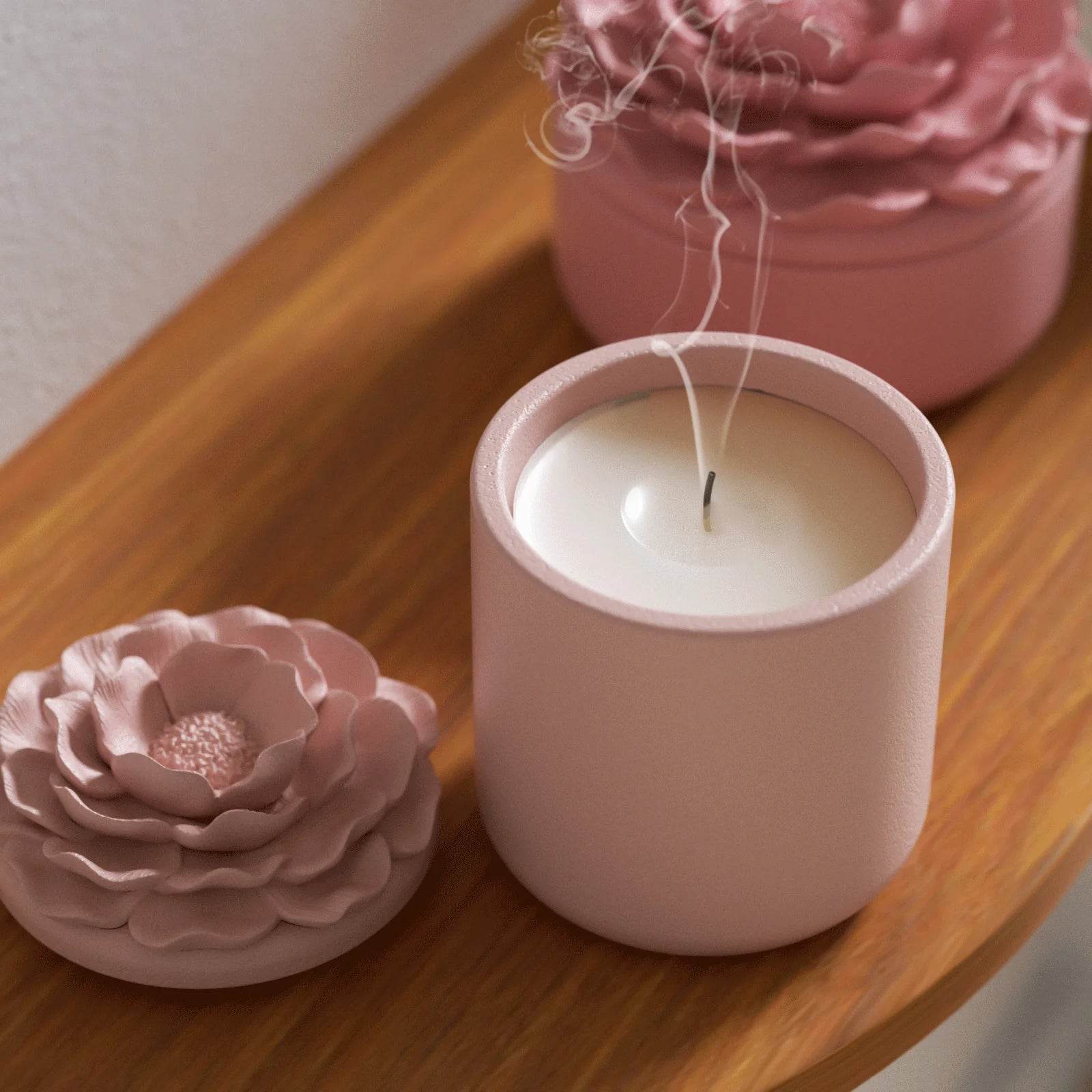 Boowan Nicole: Whispers of Camellia Candle Jar - BohriAli.com