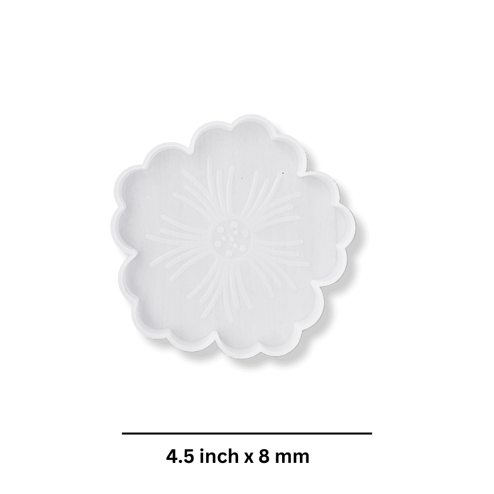 Eco-Mould: 4.5 inch Flower Silicone Mould - BohriAli.com