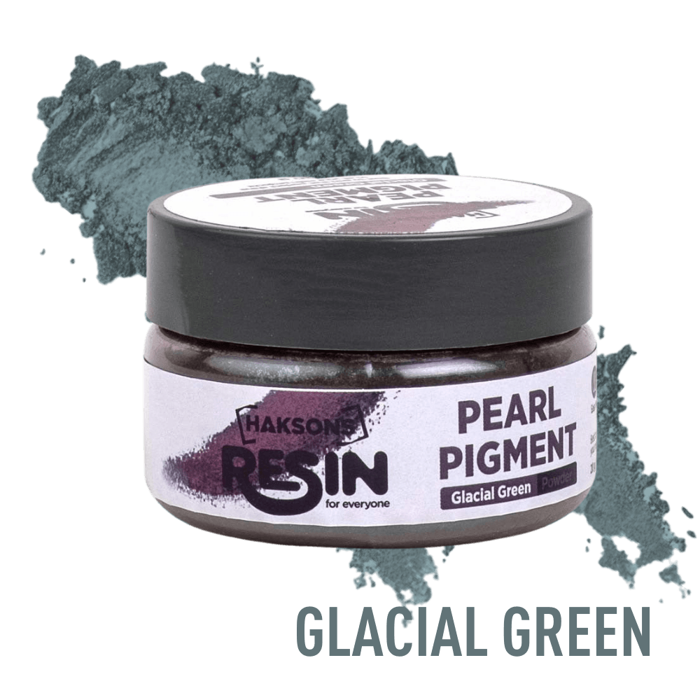 Haksons Pearl Pigments (Mica Powders) - Glacial Green | for Epoxy Resin - BohriAli.com