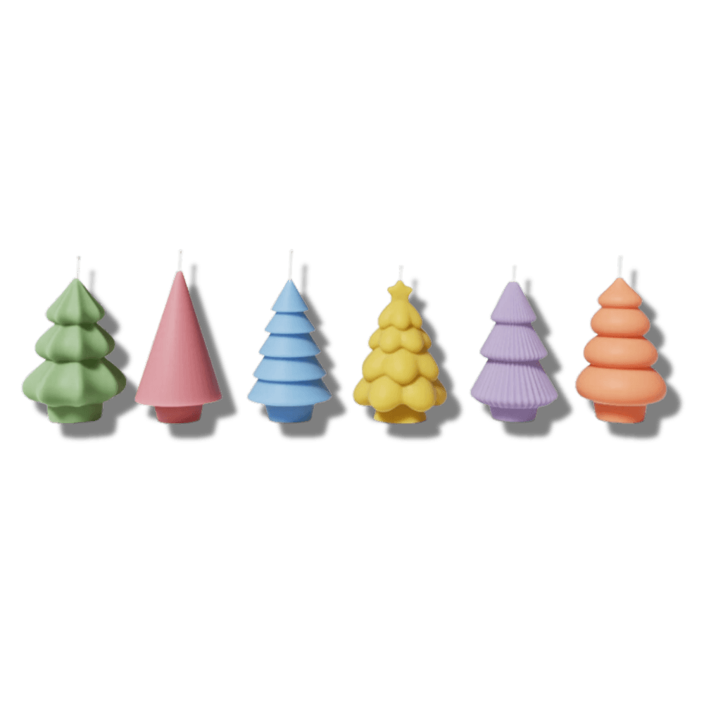 Boowan Nicole: Glowing Christmas Tree Candle Mold Collection - BohriAli.com
