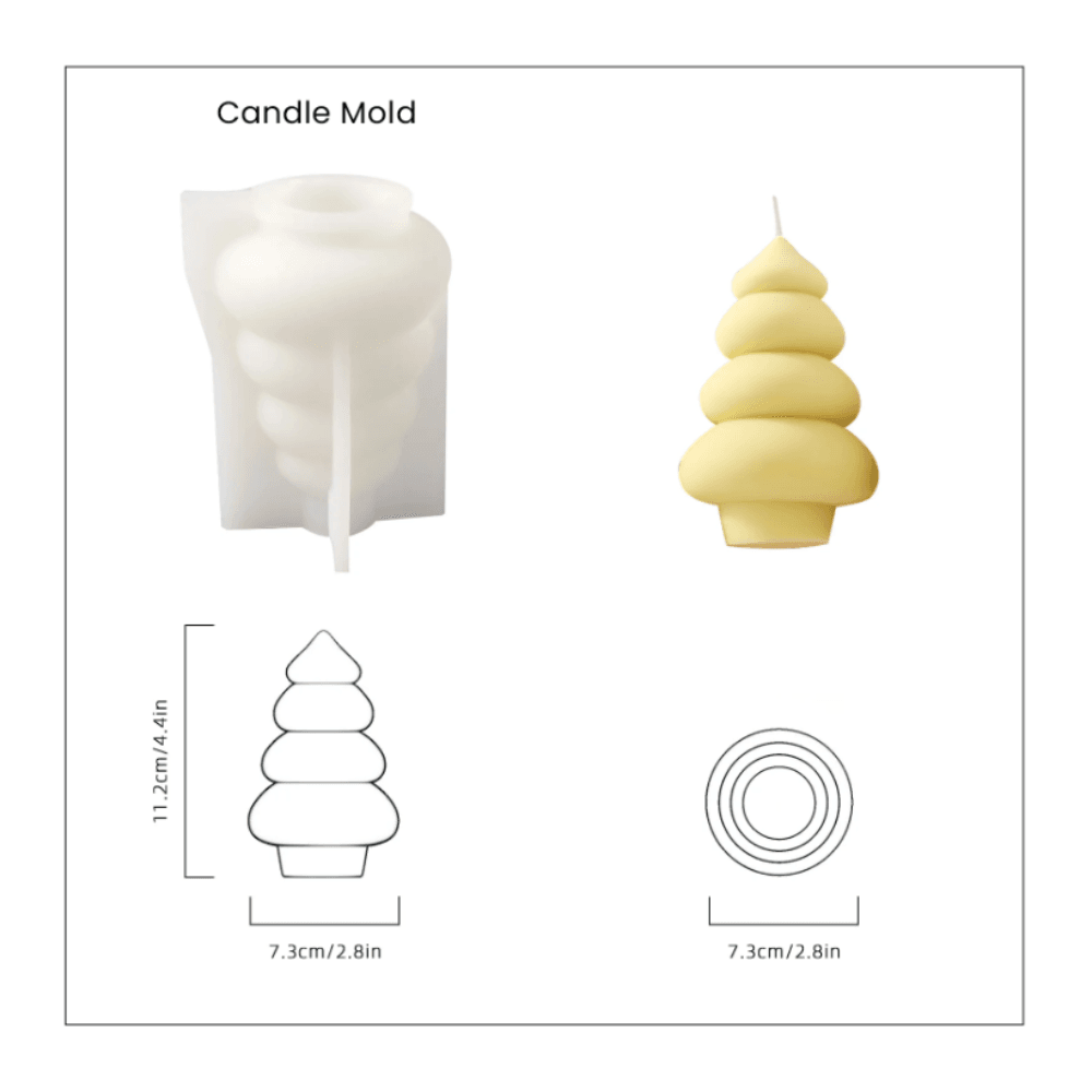 Boowan Nicole: Glowing Christmas Tree Candle Mold Collection - BohriAli.com
