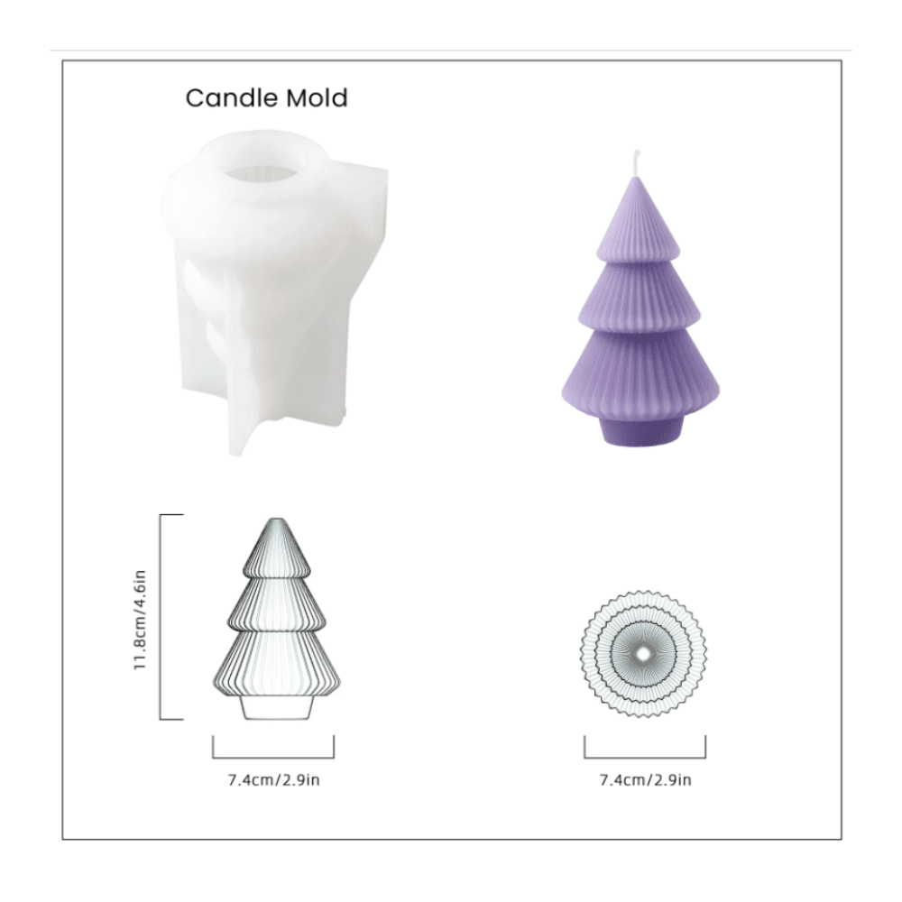 Boowan Nicole: Glowing Christmas Tree Candle Mold Collection - BohriAli.com