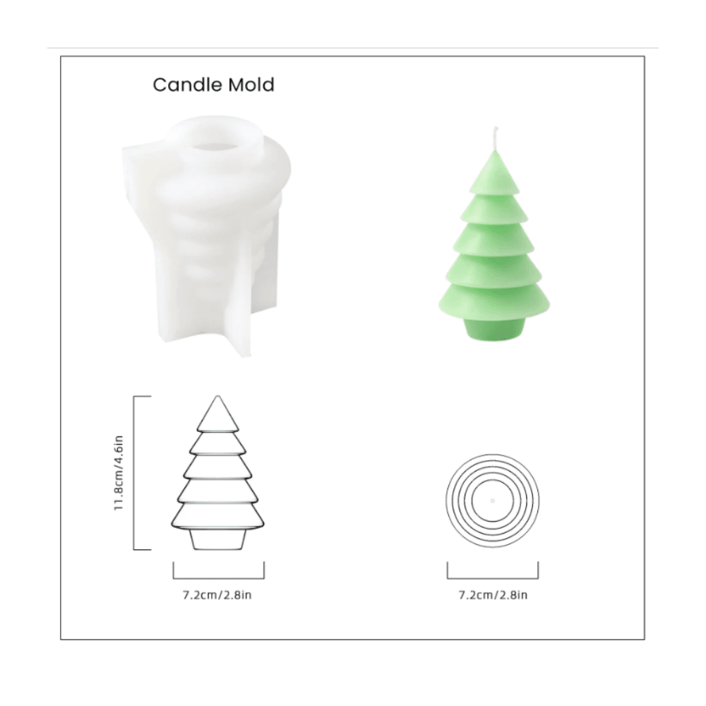 Boowan Nicole: Glowing Christmas Tree Candle Mold Collection - BohriAli.com