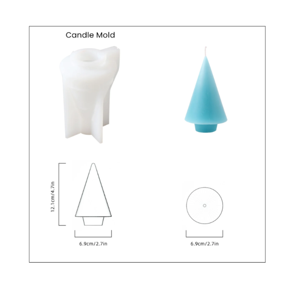 Boowan Nicole: Glowing Christmas Tree Candle Mold Collection