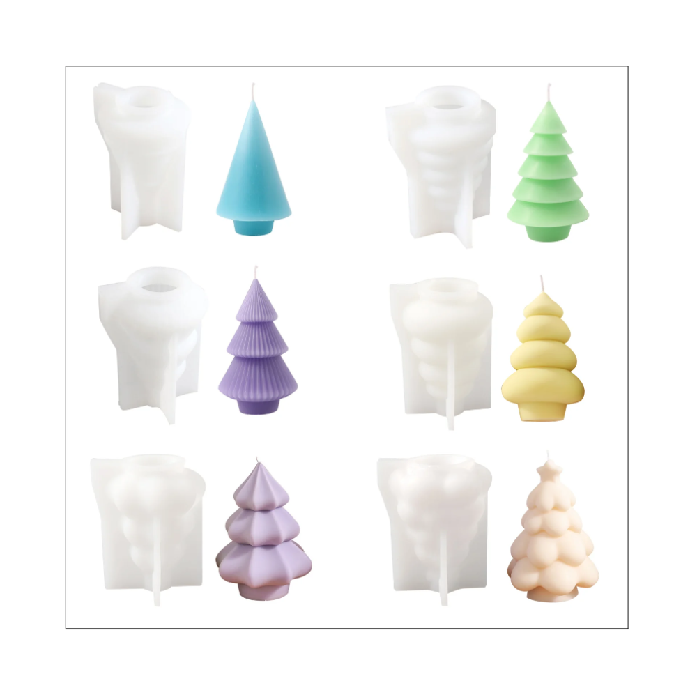 Boowan Nicole: Glowing Christmas Tree Candle Mold Collection