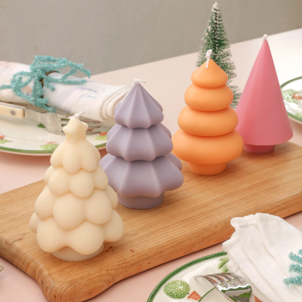 Boowan Nicole: Glowing Christmas Tree Candle Mold Collection