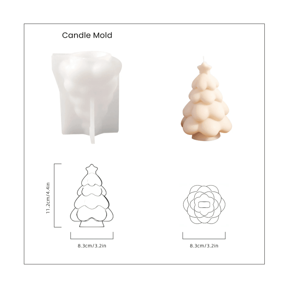Boowan Nicole: Glowing Christmas Tree Candle Mold Collection - BohriAli.com