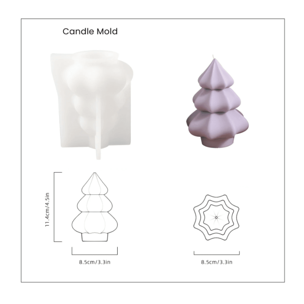 Boowan Nicole: Glowing Christmas Tree Candle Mold Collection - BohriAli.com