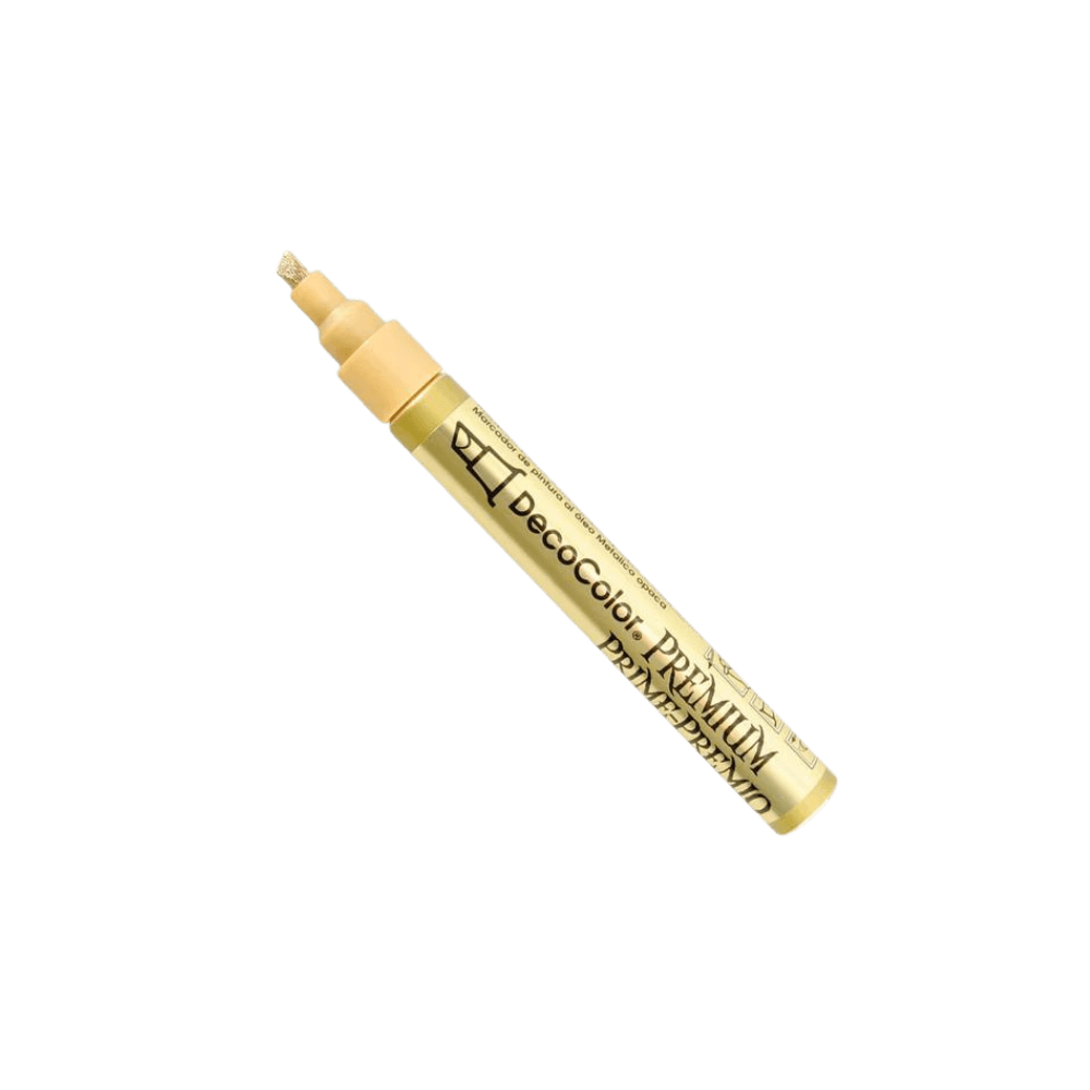 Gold - Uchida Deco Color Premium Prime-Premo Chisel Tip Marker | Edge Highlighter Pen - BohriAli.com