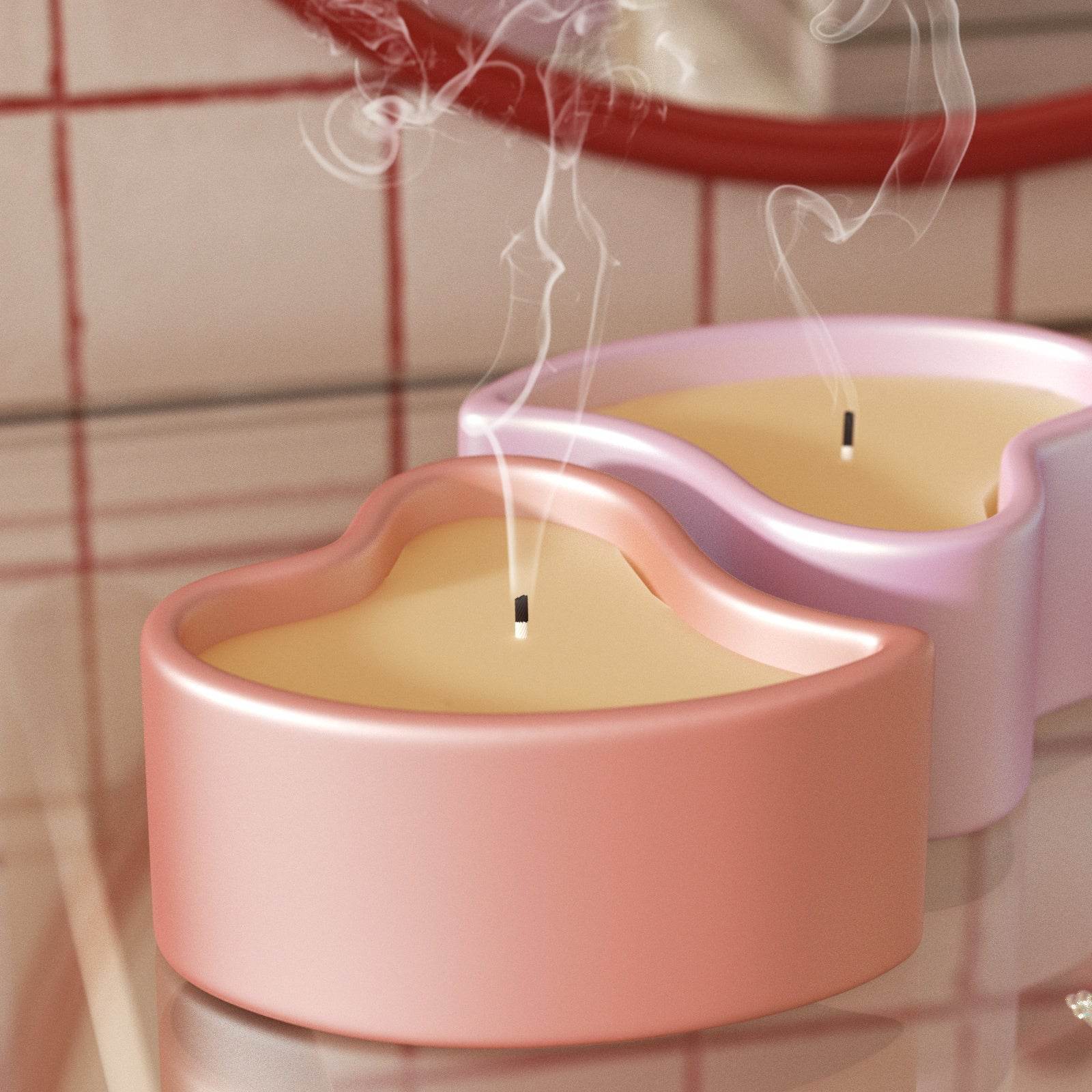 Boowan Nicole: Eternal Kiss of Hearts Candle Jar Silicone Mold - BohriAli.com