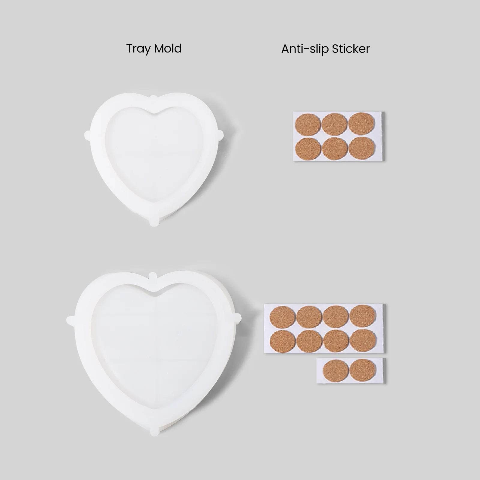 Boowan Nicole: Classic Heart Tray Silicone Mold - BohriAli.com