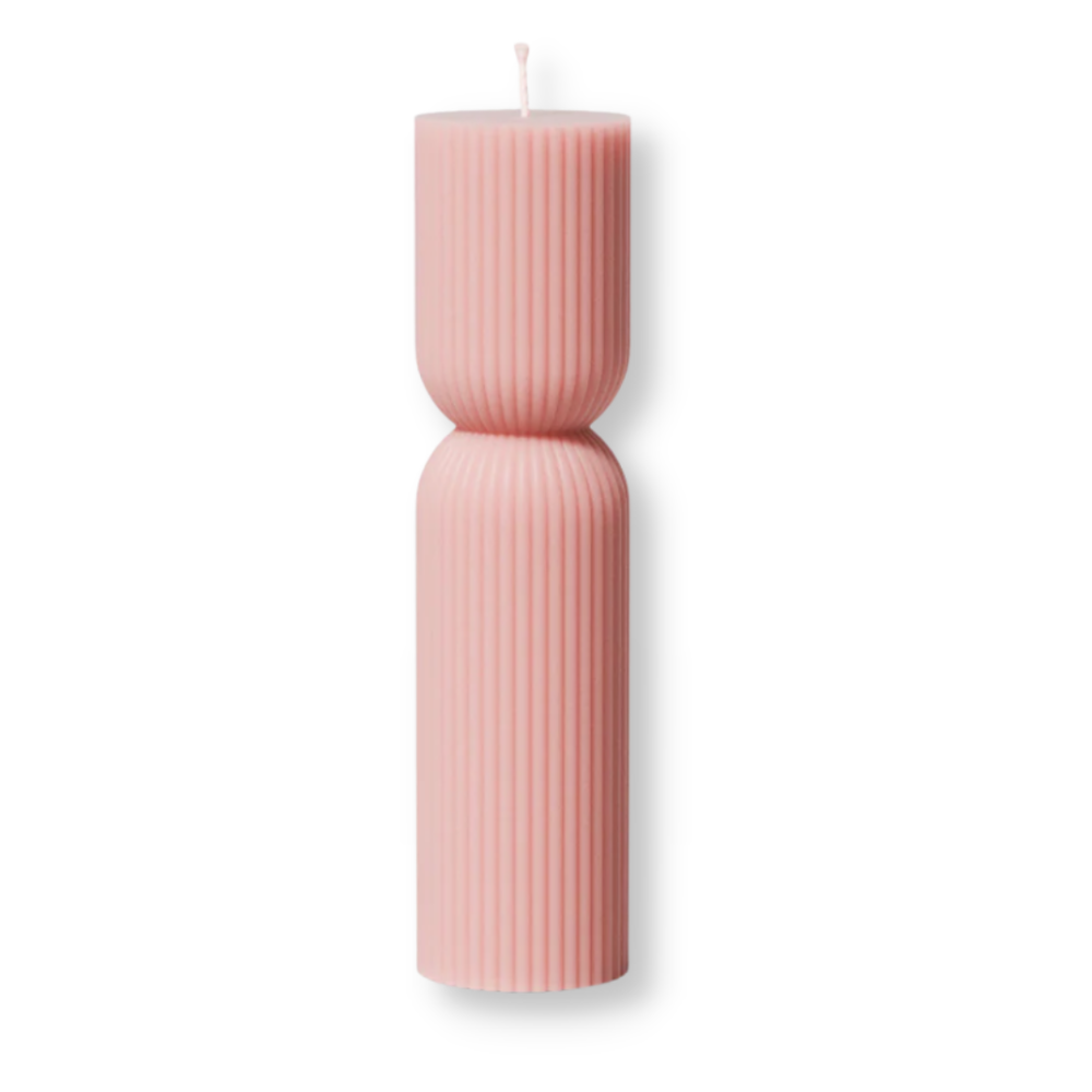 Boowan Nicole: Ribbed Pillar Candle Silicone Molds