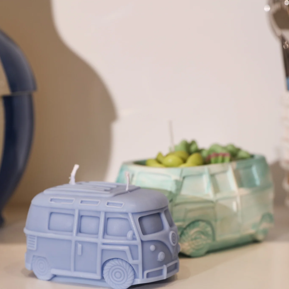 Boowan Nicole: Kombi Vintage Camper Van Candle Silicone Mold