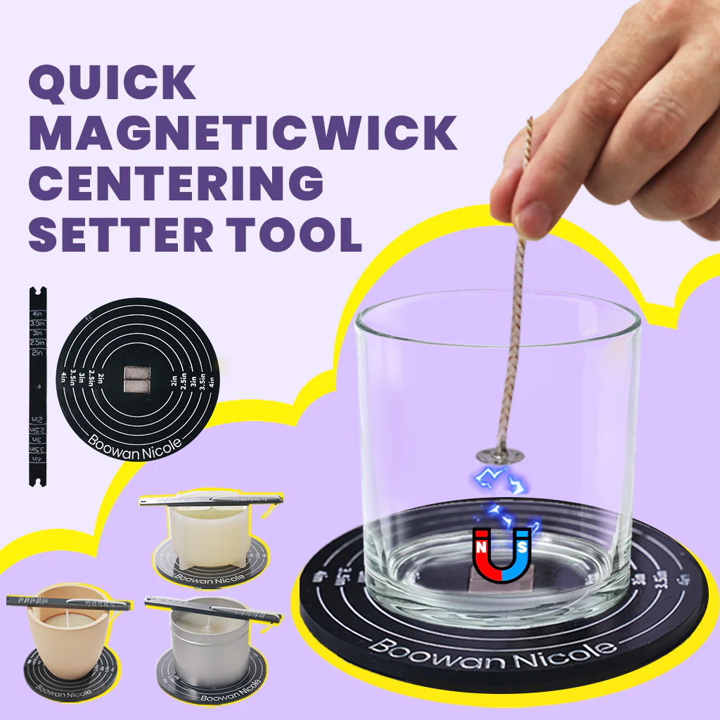Quick Magnetic Candle Wick Centering Setter Tool by Boowan Nicole