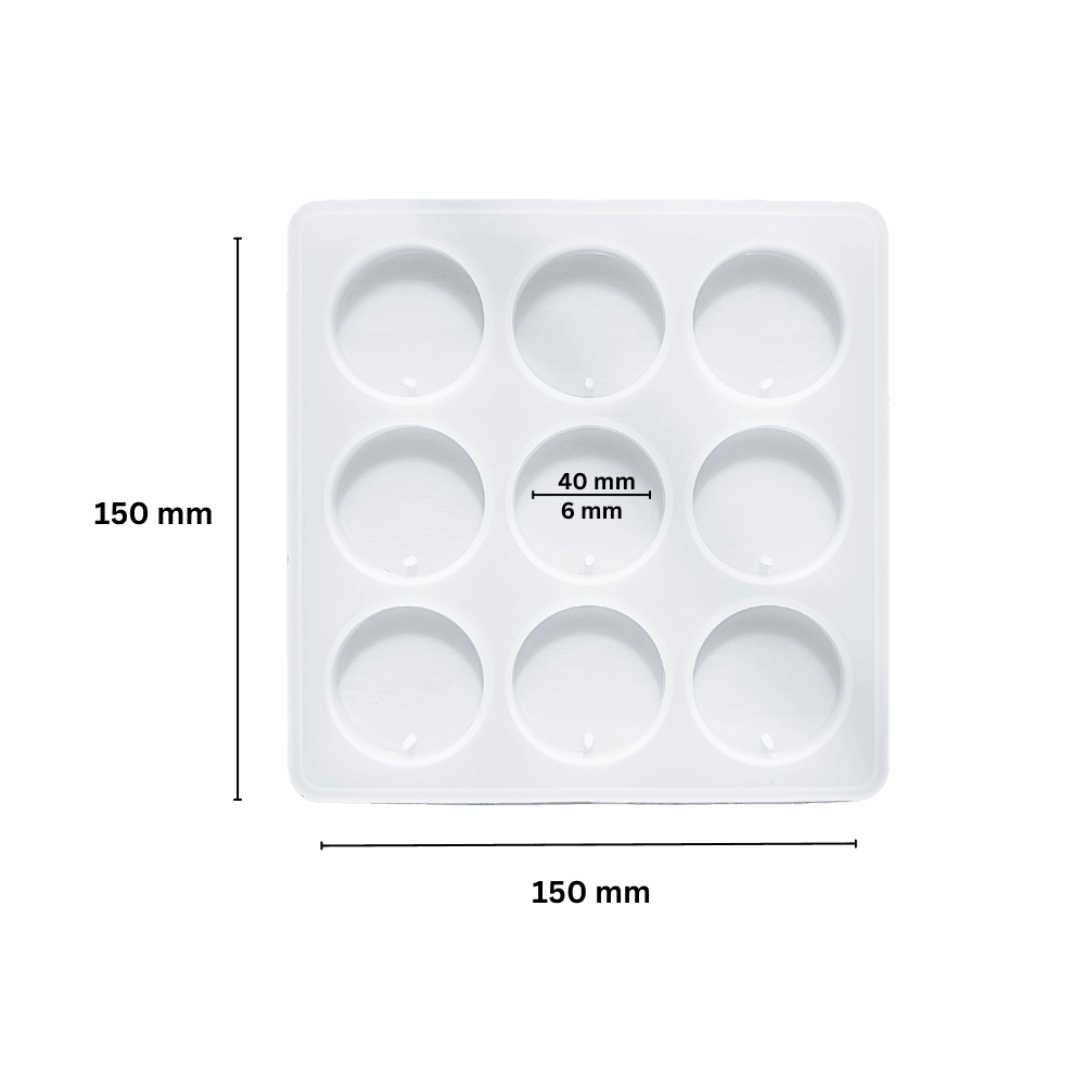 Eco-Mould: Round Keychain Silicone Mould - BohriAli.com