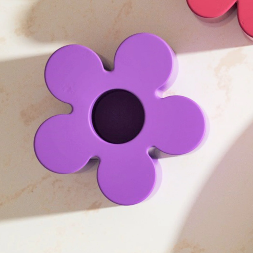 Boowan Nicole: Cute Flower Taper Candle Holder Silicone Mold