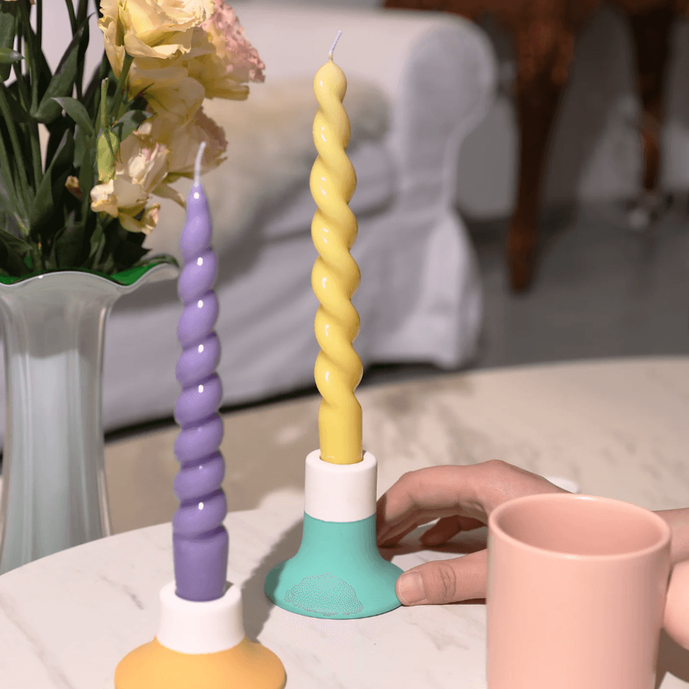Boowan Nicole: Round Taper Candle Holder Silicone Mold - BohriAli.com
