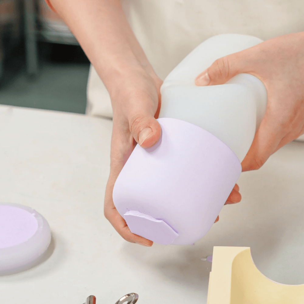 Boowan Nicole: Round Ripple Candle Jar Silicone Mould - BohriAli.com
