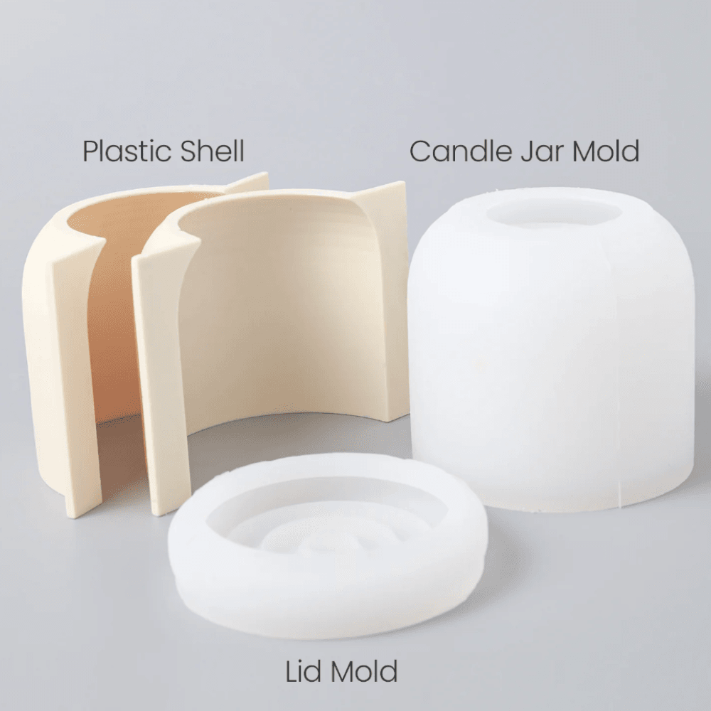 Boowan Nicole: Round Ripple Candle Jar Silicone Mould - BohriAli.com