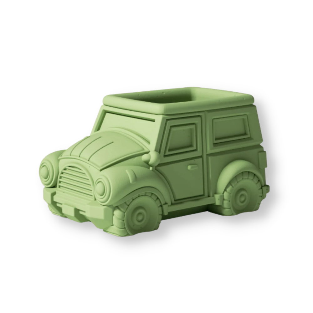 Boowan Nicole: Vintage Off-Road Car Plant Pot Concrete Silicone Mold