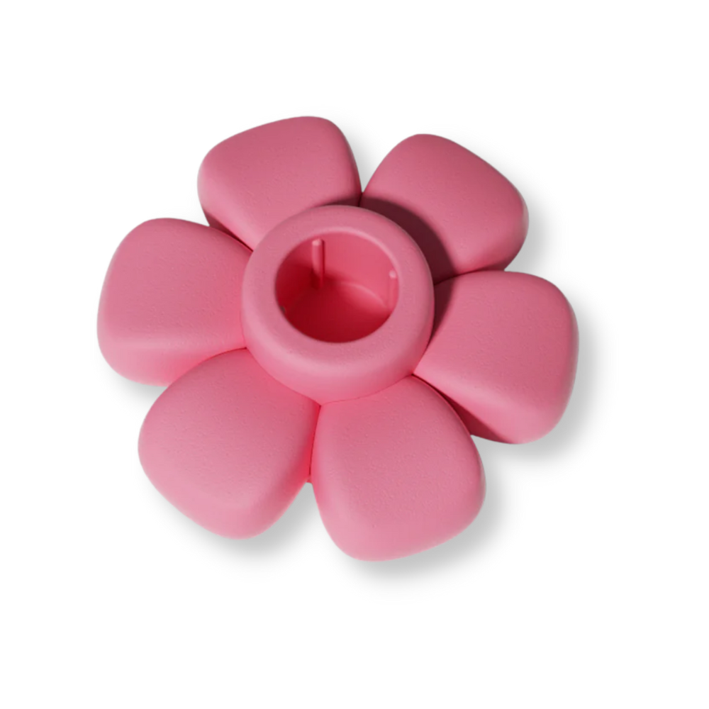 Boowan Nicole: Floral Smile Face Taper Candle Holder Silicone Mold